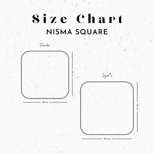 Nisma Square Curve Small 110x110cm - Gambar 7