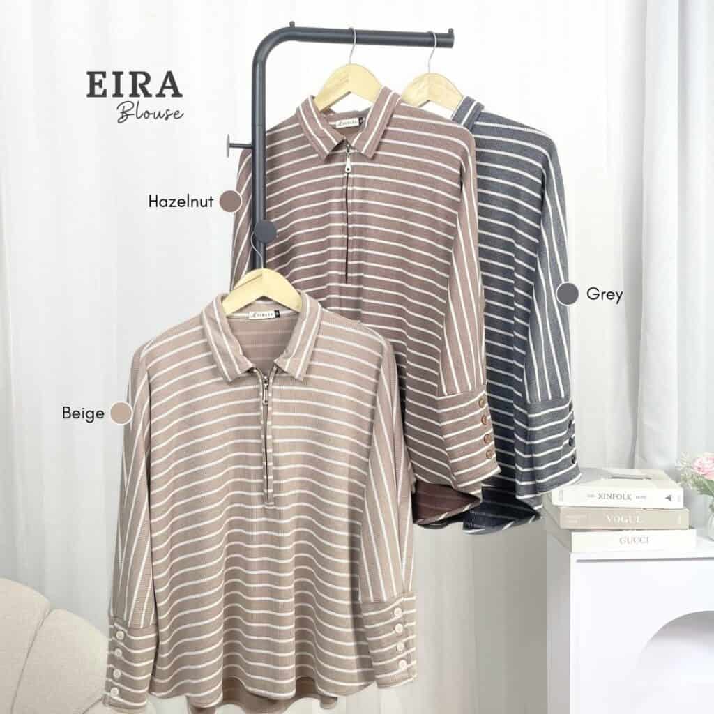 Eira Blouse Stripe - Gambar 3